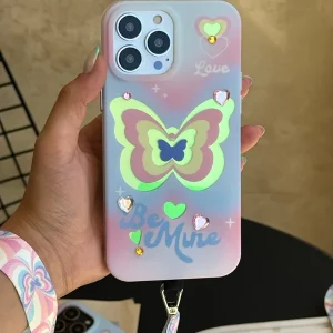 قاب Be Mine پروانه ای با بند آیفون
