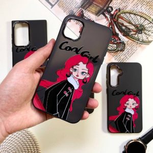 قاب دخترانه طرح Cool Girl مشکی گوشی آیفون 12-12 پرو