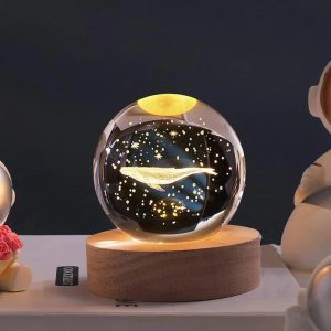 گوی شب خواب کریستالی طرح وال در شب