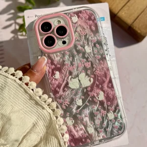 قاب طرح گربه بالدار صورتی