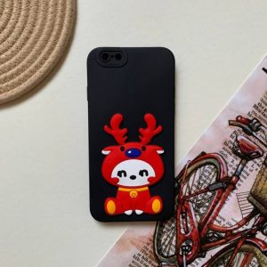 قاب سیلیکونی عروسکی طرح  برجسته گوزن گوشی آیفون 6-6s