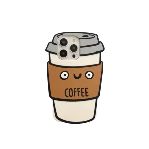 قاب فانتزی سیلیکونی کافی coffee گوشی آیفون 12 و آیفون 12 پرو