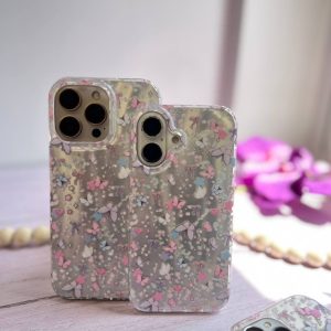 قاب طرح پروانه و پاپیون براق گوشی آیفون 15 پرومکس