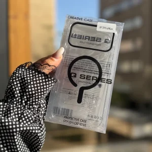 قاب شفاف طرح مگ سیف اورجینال گوشی آیفون 17 ایر