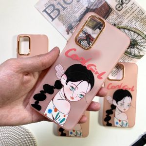 قاب دخترانه طرح Cool Girl نارنجی گوشی شیائومی ردمی نوت 1۲s
