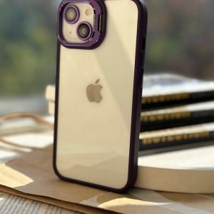 قاب Purple Eason Case همراه با محافظ لنز رینگی آیفون 13 پرومکس