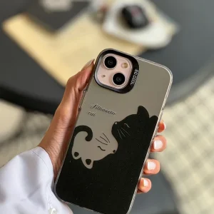 قاب آیفون 15 گربه ی دو قلو Twin Cat
