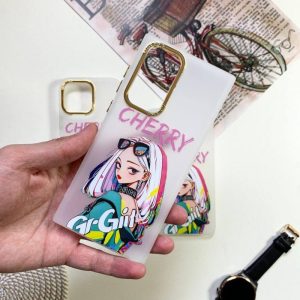 قاب دخترانه طرح Cool Girl سفید گوشی شیائومی ردمی 12 4g