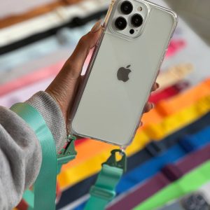 قاب دو قلاب پشت طلقی بدون بند (کدC1860) مناسب برای iPhone 16promax