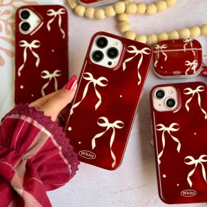 قاب چری پاپیون و ستاره آیفون (کدC2094) مناسب برای iPhone 15Pro