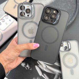 قاب Matte CasePro Lens with MagSafe استند شو با لنز رینگی (کدC1608) مناسب برای iPhone 16promax