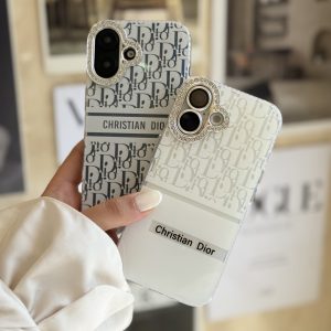 قاب White Christian Dior دور لنز نگین سامسونگ و شیائومی (کدC2076) مناسب برای Redmi Note 14 Pro 4G / 5G