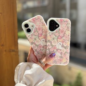 قاب پیشی در باغ گل (بدون آویز ) (کدC2061) مناسب برای iPhone 15Pro