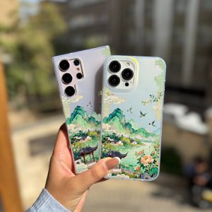 قاب موبایل iPhone 16 سفارشی طلاکوب هولوگرامی | Eastern Dream (کد 0574)