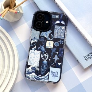 قاب موبایل C iPhone 15Promax سفارشی شفاف | new color vibes (کد 0550)
