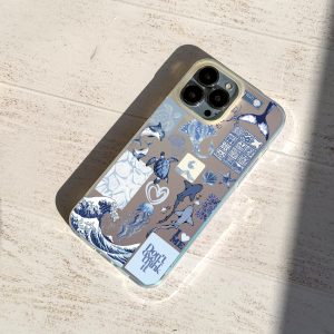 قاب موبایل iPhone 17 سفارشی هولوگرامی | new color vibes (کد 0550)