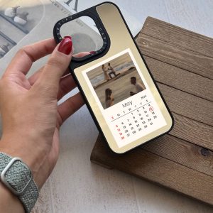 قاب موبایل iPhone 16Promax سفارشی آینه ای | calendar case (کد 0355)