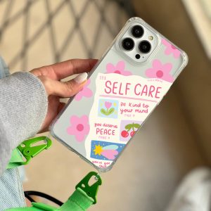 قاب موبایل 12Pro سفارشی دوقلاب | self care (کد 0563)