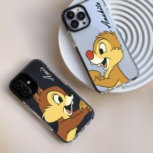 قاب موبایل iPhone 14Pro سفارشی شفاف | کاپل سنجاب (کد 0515)