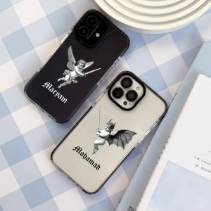 قاب موبایل iPhone 11Promax سفارشی شفاف | Putti couple (کد 0509)