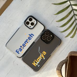 قاب موبایل iPhone 13 /14 سفارشی شفاف | name (کد 0445)