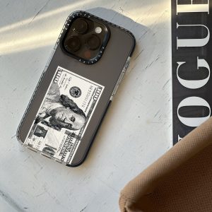 قاب موبایل iPhone 15 سفارشی شفاف | dollar (کد 0276)