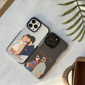 قاب موبایل iPhone17ProMax سفارشی شفاف | vector style (کد 0489)