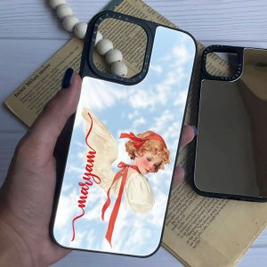 قاب موبایل iPhone 17 سفارشی آینه ای | Angel (کد 0385)