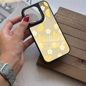 قاب موبایل iPhone 17Promax سفارشی آینه ای | Lemon patternr (کد 0438)