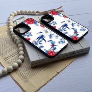 قاب موبایل iPhone 15Pro سفارشی آینه ای | باغ پرنده (کد 0455)