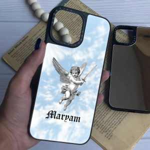 قاب موبایل GalaxyA12 سفارشی آینه ای | Putti couple (کد 0509)