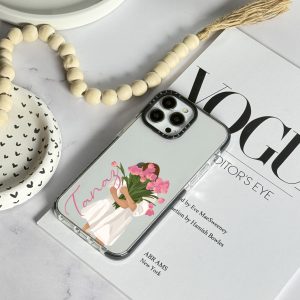 قاب موبایل Note 13 4G سفارشی شفاف | لاله (کد 0414)