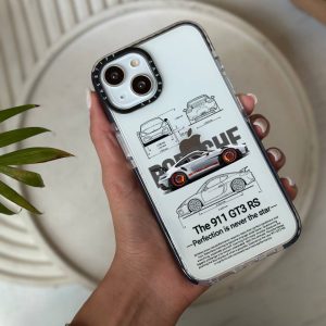 قاب موبایل Galaxy S21FE سفارشی شفاف | porsche (کد 0270)