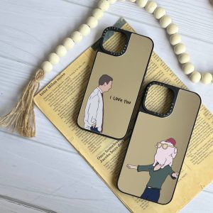 قاب موبایل Galaxy A71 سفارشی آینه ای | friends couple (کد 0436)