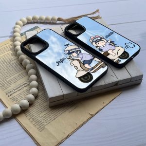 قاب موبایل iPhone 13 /14 سفارشی آینه ای | کاپل کیوت موتوری (کد 0271)