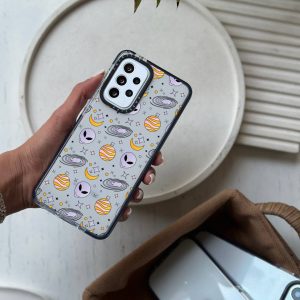 قاب موبایل Galaxy 22Ultra سفارشی | کهکشان و ادم فضایی (کد0134)