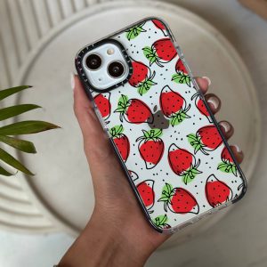 قاب موبایل Galaxy S21 سفارشی | باغ توت فرنگی (کد 0143)