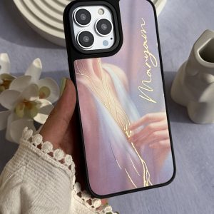 قاب موبایل Galaxy S21FE سفارشی آینه ای | Golden Touch (کد 0522)