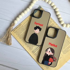 قاب موبایل Galaxy A33 سفارشی آینه ای | love frame (کد 0449)