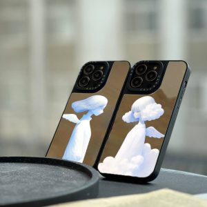 قاب موبایل Galaxy S20FE سفارشی آینه ای | cloud couple (کد 0345)