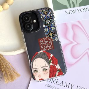 قاب موبایل iPhone 12Pro / 12 سفارشی شفاف | دخت ایرونی (کد 0496)