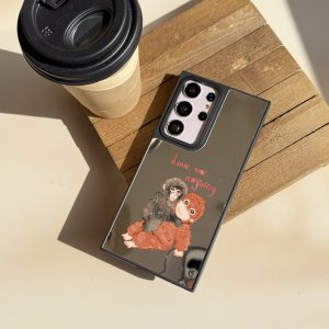 قاب موبایل GalaxyA12 سفارشی آینه ای | punch monkey (کد 0566)
