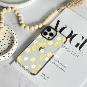 قاب موبایل Xiaomi Poco X3 / X3Pro سفارشی شفاف | Lemon pattern (کد 0438)