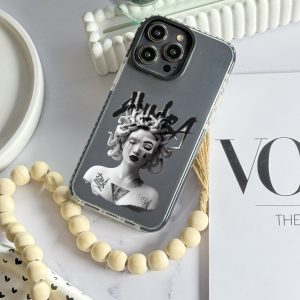 قاب موبایل iPhone 17Pro سفارشی شفاف | medusa (کد 0480)