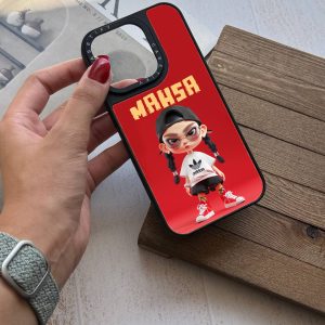 قاب موبایل iPhone 15 سفارشی آینه ای | adidas set (کد 0470)