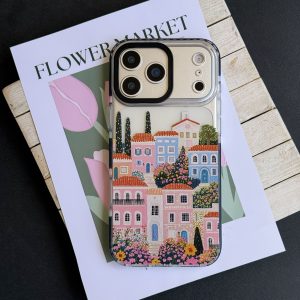 قاب موبایل iPhone 15 سفارشی شفاف | Spring City (کد 0575)