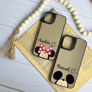 قاب موبایل iPhone 13 /14 سفارشی آینه ای | mickey mouse (کد 0303)