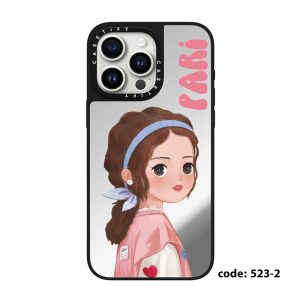 قاب موبایل Galaxy A55 سفارشی آینه ای | Bubble Girl (کد 0523)