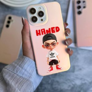 قاب موبایل iPhone 16Promax سفارشی هولوگرامی مات | adidas set (کد 0470)