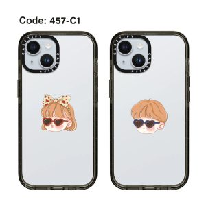 قاب موبایل Galaxy S25Ultra سفارشی شفاف | little couple (کد 0457)